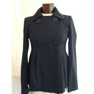 St. Bernard Women's Jacket Black Double Breasted Jacket Size EU 36 US 8